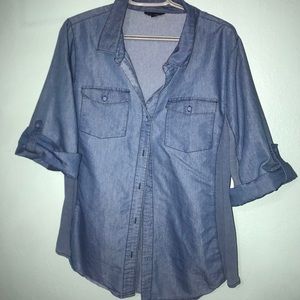 Jean mid-sleeve shirt